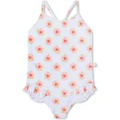 Swim Essentials Filles, Maillot de bain, Maillot de bain fille 110/1 Flower Hearts, Multicolore, (110, 116)