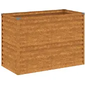 vidaXL Lit surélevé 100x50x69 cm acier corten