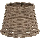 vidaXL Abat-jour Marron Ø20x15 cm osier