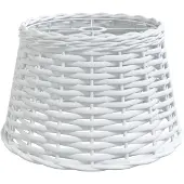 vidaXL Abat-jour blanc Ø38x23 cm osier