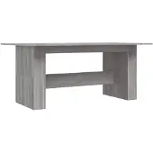 vidaXL Table de salle à manger Gris Sonoma 180x90x76 cm Bois composite
