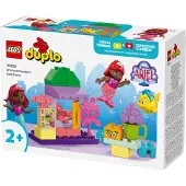 LEGO DUPLO | Disney le kiosque café d'Ariel et Polochon, jouet La Petite Sirène, jouet éducatif avec fruits et aliments pour enfants d'âge préscolaire dès 2 ans, café jouet 142