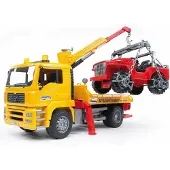 Stanley Jr. , camion de dépannage MAN TGA avec véhicule tout-terrain 02750, Profi, 49,5 x 18,5 x 25,5 cm, 3 pièces, 2750