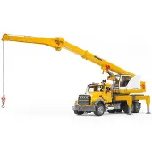 BRUDER 1:16 Mack Granite Liebherr Crane 02818 Truck Jaune