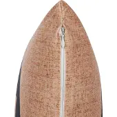 Beliani Lot de 2 coussins SEBES Velours 45 x 45 cm Abstrait Beige