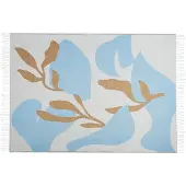Beliani Couverture Hakui 130 X 170 Cm Bleu