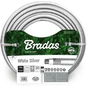 Bradas Tuyau d'arrosage NTS WHITE SILVER 3/4" 20 m blanc / argent