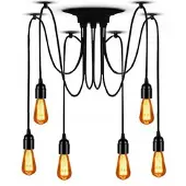 Toolight Lampe Suspendue JDL-01 Spider 6 Black