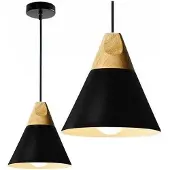 Toolight Lampe Suspendue APP054-1CP Scandi A Black