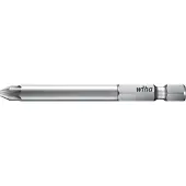 Wiha Embout Professional Pozidriv 1/4" (33708) PZ3 x 50 mm (Cruciforme Pozidriv PZ)