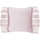 Beliani Coussin YANIKLAR Coton 40 x 40 cm Géométrique Macramé Rose