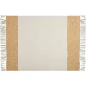Beliani Couverture Salme Tissu 130 X 170 Cm Beige