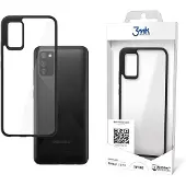 3MK Étui SatinArmor+ Sam A037 A03s 4G grade militaire (Samsung Galaxy A03s), Coque pour téléphone portable, Transparent, Noir