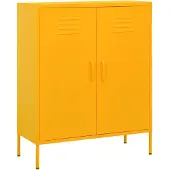 vidaXL Armoire de rangement Jaune moutarde 80x35x101,5 cm Acier