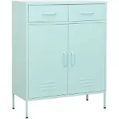 vidaXL Armoire de stockage vert menthe 80x35x101,5 cm Acier