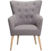 Beliani Fotel gris ANGEN