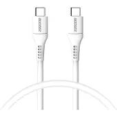 Accezz Câble USB-C vers USB-C - 0,2 mètre - Blanc