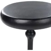 Beliani Table pliante en métal noir 30 x 30 cm forme géométrique ronde table d'appoint salon
