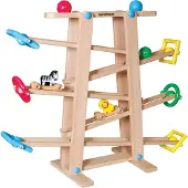 Spielmaus SMH Piste à billes en bois avec éléments roulants