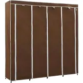 vidaXL Armoire à vêtements avec 4 compartiments brun 175 x 45 x 170 cm