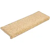 vidaXL Tapis d'escalier 15 pièces 65 x 21 x 4 cm Crème Bord rectangulaire