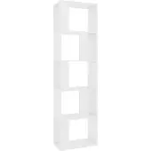 vidaXL Bibliothèque/Séparateur de pièce Blanc Bois d’ingénierie