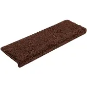 vidaXL Tapis d'escalier 15 pièces 65 x 21 x 4 cm Marron Bord rectangulaire