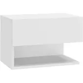vidaXL Table de chevet murale Blanc