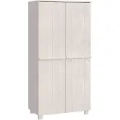 vidaXL Armoire HAMAR blanc 89x50x180 cm pin massif