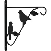 vidaXL Supports pour pots de fleurs 4 pcs. noir acier