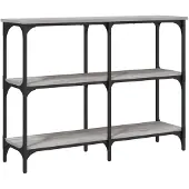 vidaXL Table console sonoma gris 100x29x75 cm bois d'ingénierie