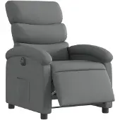 vidaXL Fauteuil relax électrique gris foncé Tissu