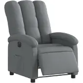 vidaXL Fauteuil relax électrique gris foncé Tissu