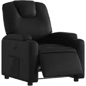 vidaXL Fauteuil relax électrique noir similicuir