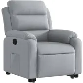 vidaXL Fauteuil relax releveur gris clair Tissu