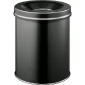 Durable Corbeille à papier SAFE auto-extinguible, 15 litres, Ø 260 x H 357 mm, noir