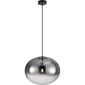 Milagro Suspension CAMPANIA noire 1xE27x60W en verre, dimensions : 157x30x40 cm, IP20,