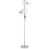 Ideal Lux POLLY Argent Lampadaire 2 ampoules