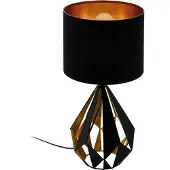 Eglo Lampe de table noire Carlton 5