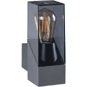 Kanlux S.A. Kanlux LAVEN Applique extérieure 25cm, E27, IP44, aluminium, graphite, sans ampoule