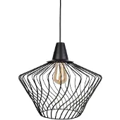 Nowodvorski Lighting Lustre WAVE noir 1xE27x60W en métal, dimensions : 130x40x40 cm, IP20, Lighting