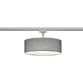 TRIO Plafonnier HOTEL 2xE27 Abat-jour en tissu gris