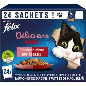 Felix Délicieux Duos en Gelée Mixte 24x85g