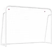 vidaXL But de football avec filet Blanc 214x75x152 cm Acier & Polyester