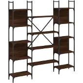 vidaXL Bibliothèque chêne marron 155,5x24x166,5 cm bois d'ingénierie