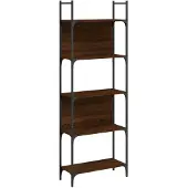 vidaXL Bibliothèque à 5 niveaux chêne marron 60,5x24x166,5 cm
