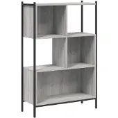 vidaXL Bibliothèque sonoma gris 72x28x109 cm bois d'ingénierie