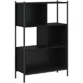 vidaXL Bibliothèque noir 72x28x109 cm bois d'ingénierie
