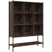 vidaXL Bibliothèque chêne marron 102x30x141,5 cm bois d'ingénierie