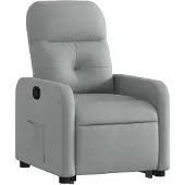 vidaXL Fauteuil relax releveur gris clair Tissu